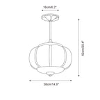 Elegant Vintage Maravine Glass Ceiling Lights with Brass Finish — product view 6