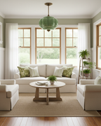 Elegant Vintage Maravine Glass Ceiling Lights with Brass Finish — product view 7