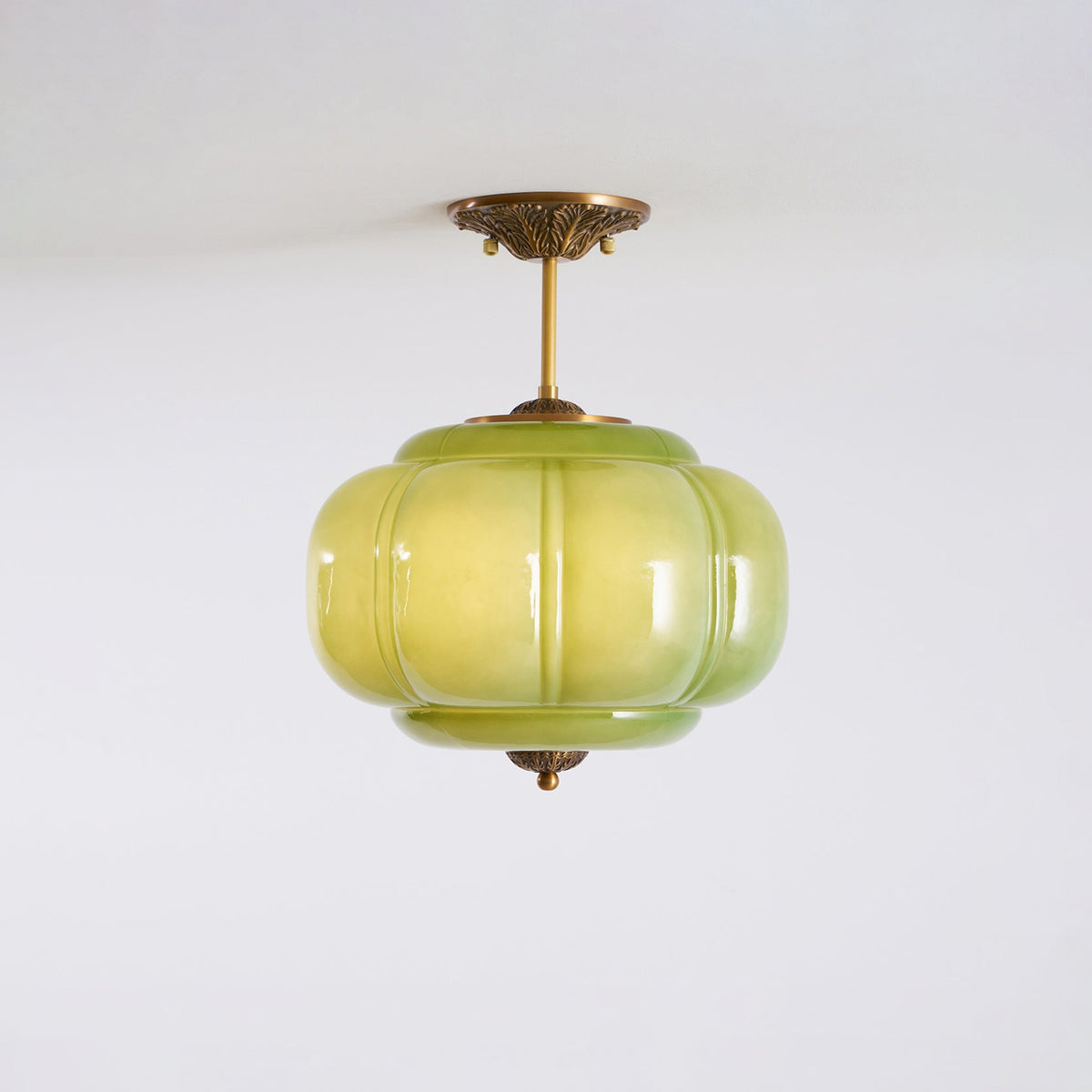Elegant Vintage Maravine Glass Ceiling Lights with Brass Finish — product view 26