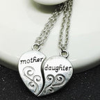 Stylish Mother Daughter Heart Pendant Necklace – Special Mother's Day Gifts — product view 6