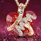 Classic Crystal Heart Necklace - Mother's Day Gifts — product view 1