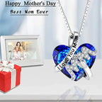 Classic Crystal Heart Necklace - Mother's Day Gifts — product view 3