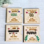 Rotating Wooden Message Card for Mother's Day Gifts – Interactive Keepsake Decor — product view 2