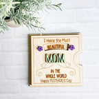 Rotating Wooden Message Card for Mother's Day Gifts – Interactive Keepsake Decor — product view 3