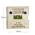 Rotating Wooden Message Card for Mother's Day Gifts – Interactive Keepsake Decor — product view 6