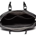 Classic Leather Business Laptop Messenger Handbag - Functional Briefcase Style — product view 4