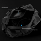 Universal Waterproof Travel Gym Bag with Bottom Storage Pocket — product view 3