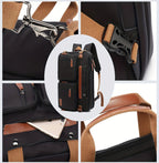 Convertible Water-Resistant Canvas Outdoor Backpack with Laptop Compartment — product view 2