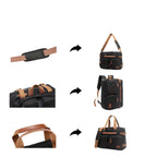 Convertible Water-Resistant Canvas Outdoor Backpack with Laptop Compartment — product view 5