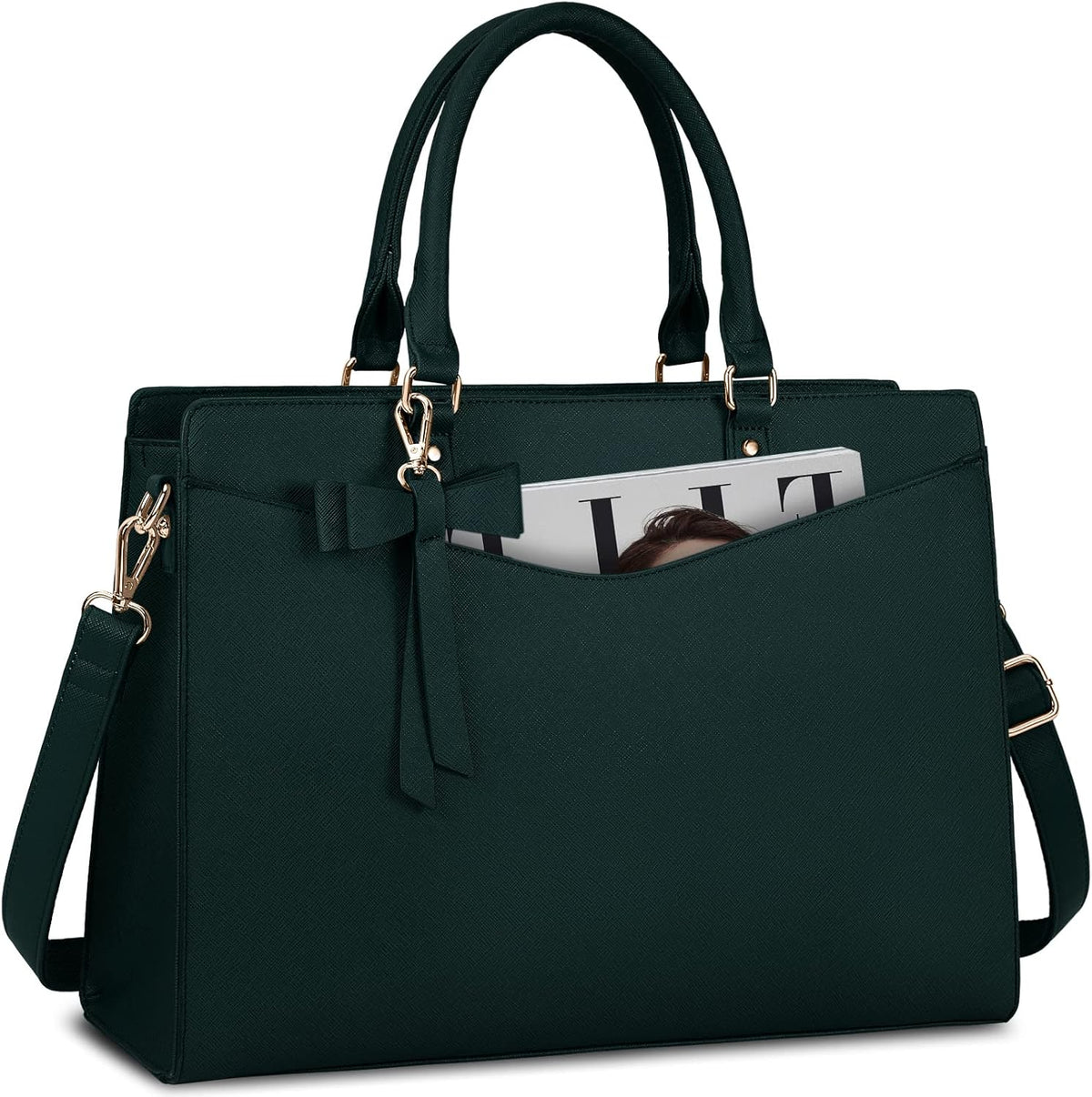 Exquisite Large Organized  Laptop Tote Bag with Multi-Compartment Layout — product view 1