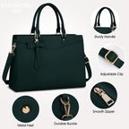 Exquisite Large Organized  Laptop Tote Bag with Multi-Compartment Layout — product view 2