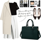 Exquisite Large Organized  Laptop Tote Bag with Multi-Compartment Layout — product view 6