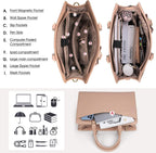 Exquisite Large Organized  Laptop Tote Bag with Multi-Compartment Layout — product view 9