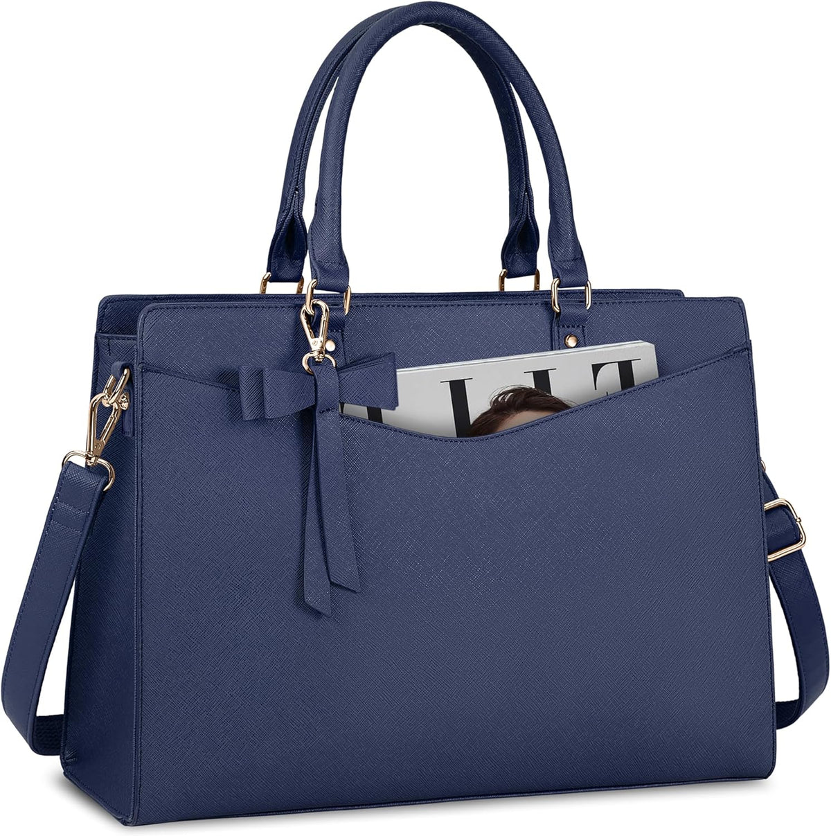 Exquisite Large Organized  Laptop Tote Bag with Multi-Compartment Layout — product view 19