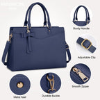 Exquisite Large Organized  Laptop Tote Bag with Multi-Compartment Layout — product view 20