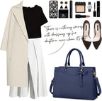 Exquisite Large Organized  Laptop Tote Bag with Multi-Compartment Layout — product view 24
