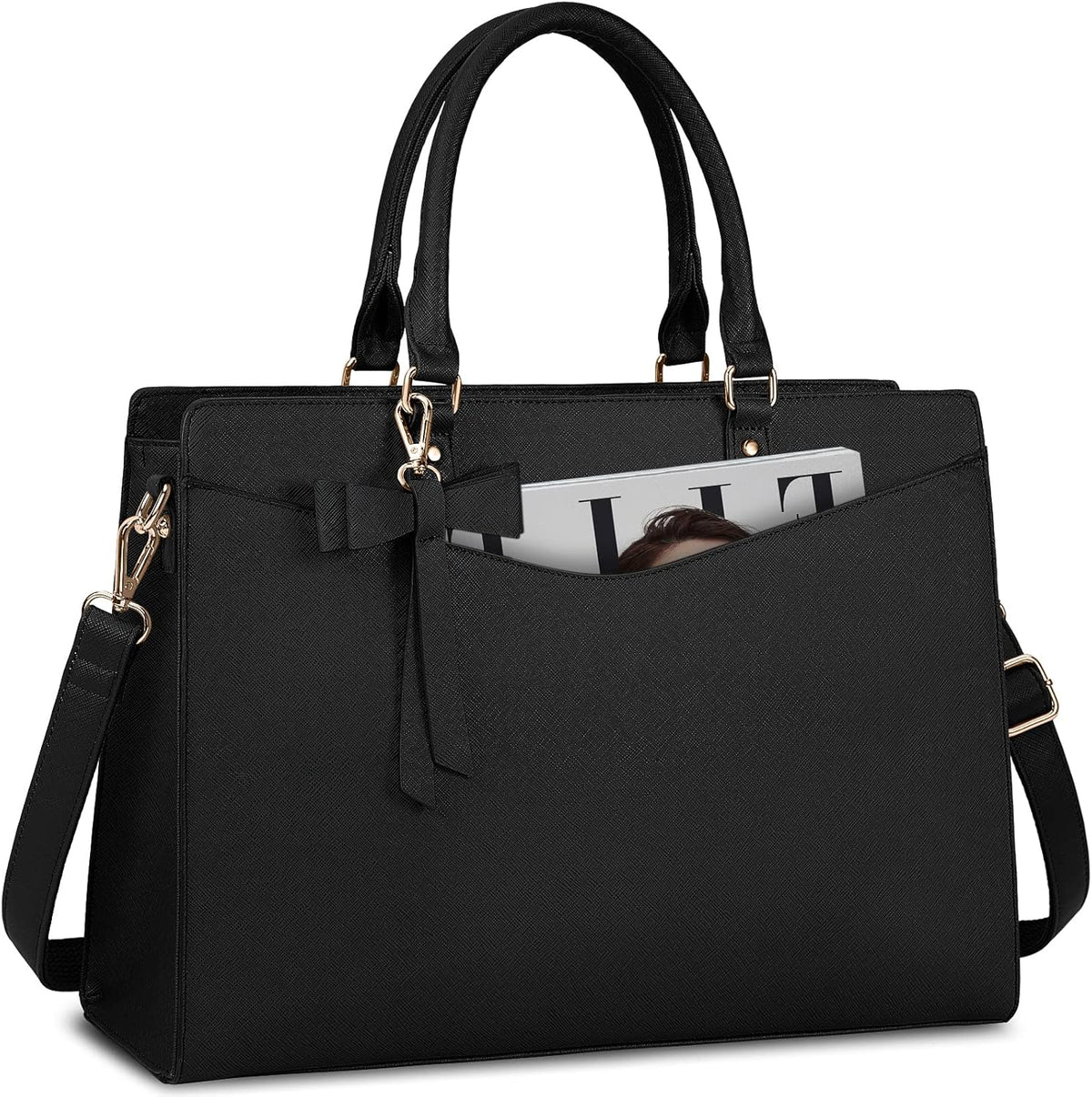 Exquisite Large Organized  Laptop Tote Bag with Multi-Compartment Layout — product view 25
