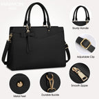 Exquisite Large Organized  Laptop Tote Bag with Multi-Compartment Layout — product view 26