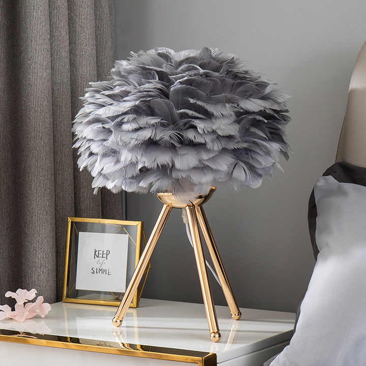 Versatile Artistic Feathers Dimmable Table Lamp for Elegant Home Lighting — product view 1
