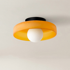 Modern Aesthetic Flush Mount Round Ceiling Light  - Ideal for Living Spaces, Offices and Hallways — product view 2