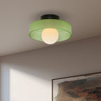 Modern Aesthetic Flush Mount Round Ceiling Light  - Ideal for Living Spaces, Offices and Hallways — product view 4