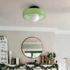 Modern Aesthetic Flush Mount Round Ceiling Light  - Ideal for Living Spaces, Offices and Hallways — product view 5