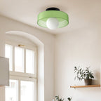 Modern Aesthetic Flush Mount Round Ceiling Light  - Ideal for Living Spaces, Offices and Hallways — product view 8