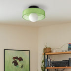 Modern Aesthetic Flush Mount Round Ceiling Light  - Ideal for Living Spaces, Offices and Hallways — product view 9