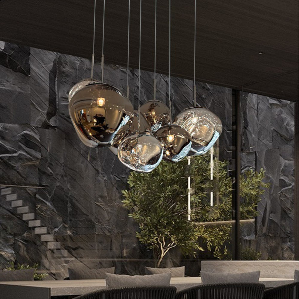 Versatile Creative Molten Lava Glass Pendant Light — product view 1