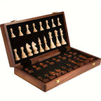Traditional Wooden Tournament Chess Board - Complete Set — product view 2