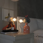 Decorative Cosy Artisan Sisters Table Lamp with Wooden Base for Home — product view 8