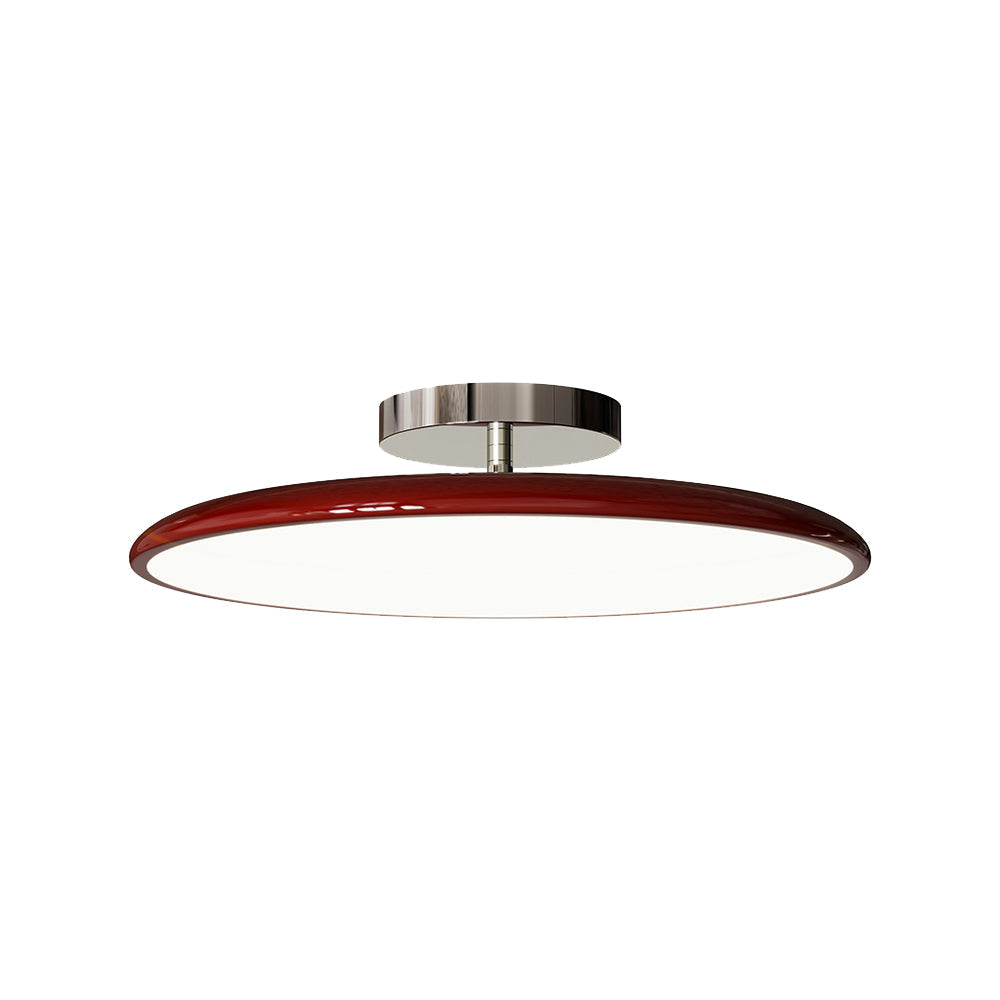 Retro Round LED Ceiling Light for Modern Home - Flush Mount Indoor Lighting — product view 7