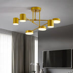 Scandinavian 6 Lights Ceiling Light with Adjustable Colour Modes — product view 2