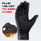 Thermal Water-resistant Gloves with Touchscreen Function for Winter Outdoor Use — product view 3