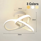 Bright Adjustable 3-Ring LED Ceiling Light Fixture for Modern Interiors — product view 10