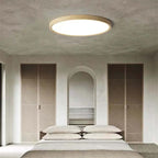 Modern Traditional Japanese-Inspired Round Flush Ceiling Light — product view 2