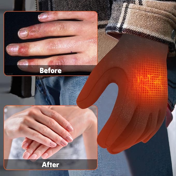 Advanced Rechargeable Heated Winter Gloves with 3 Heat Settings — product view 2