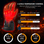 Advanced Rechargeable Heated Winter Gloves with 3 Heat Settings — product view 6