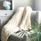 Decorative Soft Chunky Knitted Throw Blanket Sofa Cover — product view 1