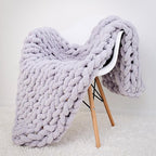 Decorative Soft Chunky Knitted Throw Blanket Sofa Cover — product view 3