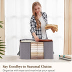 Spacious Large Foldable Storage Box with Handles and Clear Window — product view 14