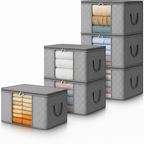 Spacious Large Foldable Storage Box with Handles and Clear Window — product view 15