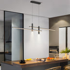 Modern Slim Dimmable LED Linear Pendant Light - Ideal for Any Atmosphere or Layout — product view 3