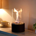 Decorative Atmospheric Glass Flame Lamp — product view 4