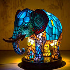 Decorative Classic Stained Glass Animal Table Lamp — product view 1