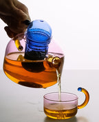 Modern Clear Tokyo Glass Teapot with Matching Cup — product view 6