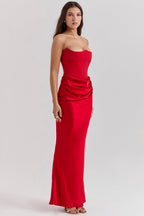 Women’s Timeless Strapless Occasion Maxi Style Wedding Guest Dresses — product view 5