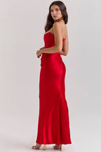 Women’s Timeless Strapless Occasion Maxi Style Wedding Guest Dresses — product view 6
