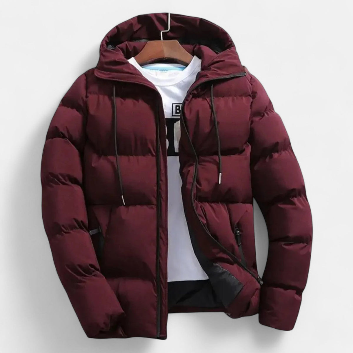 Men’s Stylish Timeless Layer Transitional Hooded Puffer Jacket for Cold Weather — product view 10