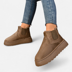 Women’s Timeless Short Plush Platform Chelsea Warm Ankle Boots — product view 8